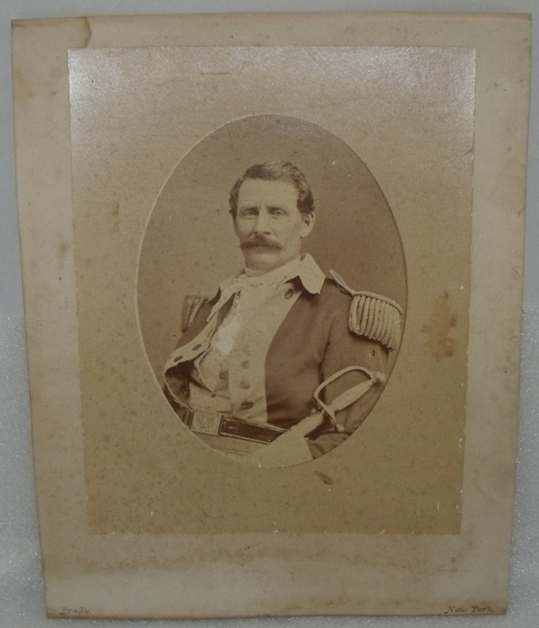 Brady Mount Civil War Officer Soldier Uniform Photograph Picture Vintage