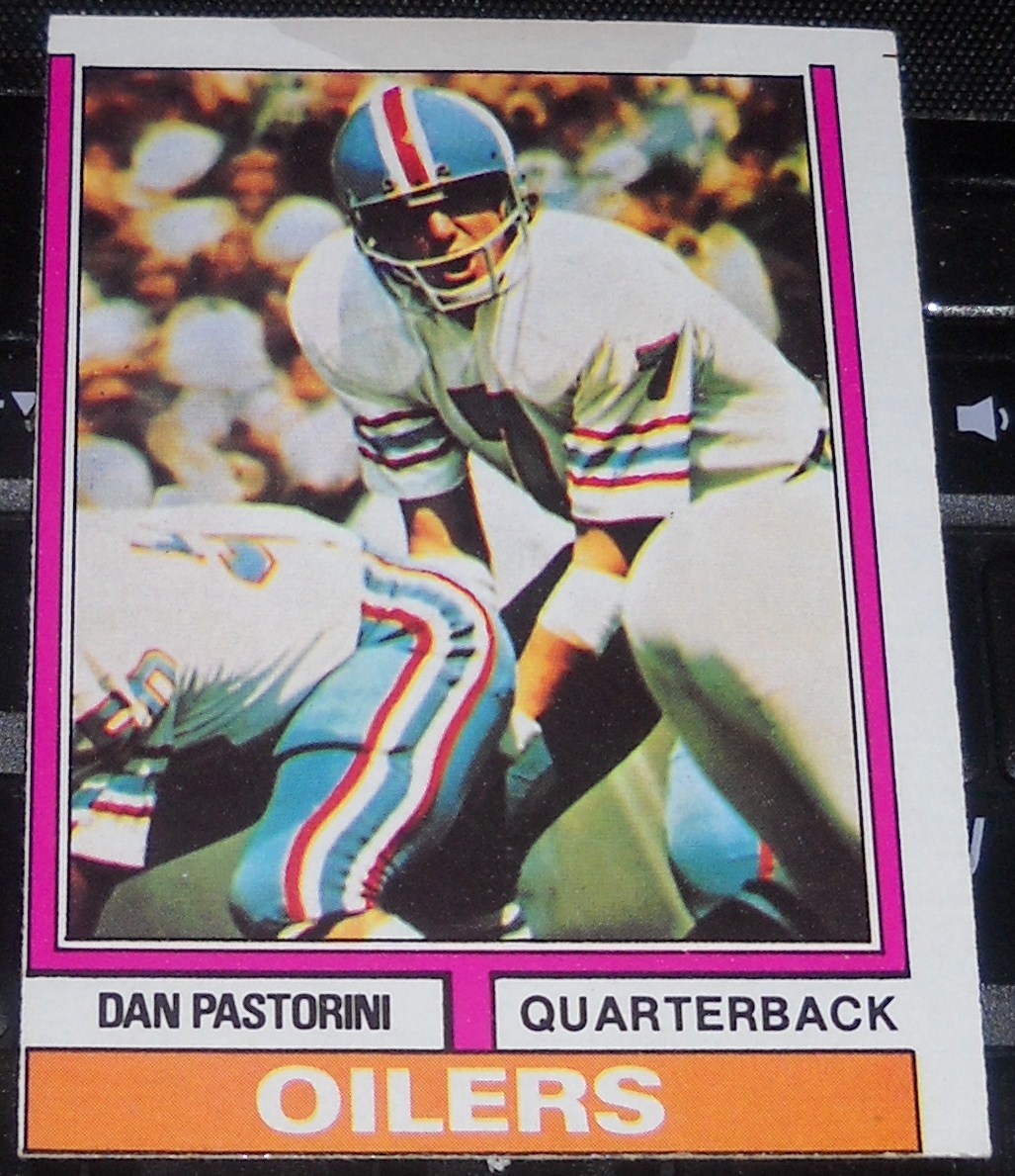 Dan Pastorini '74 Topps error card