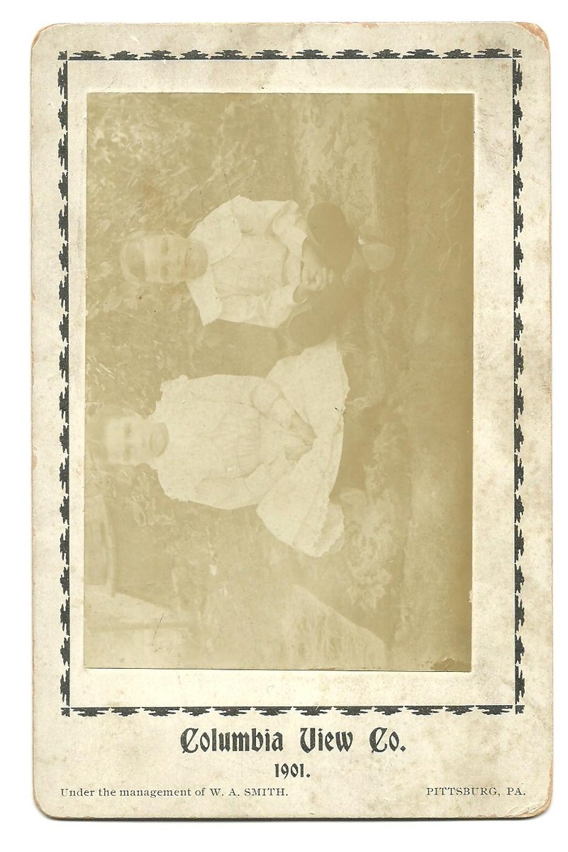 Cabinet Card of Goldie C. Call (Poulton) & John L. Call