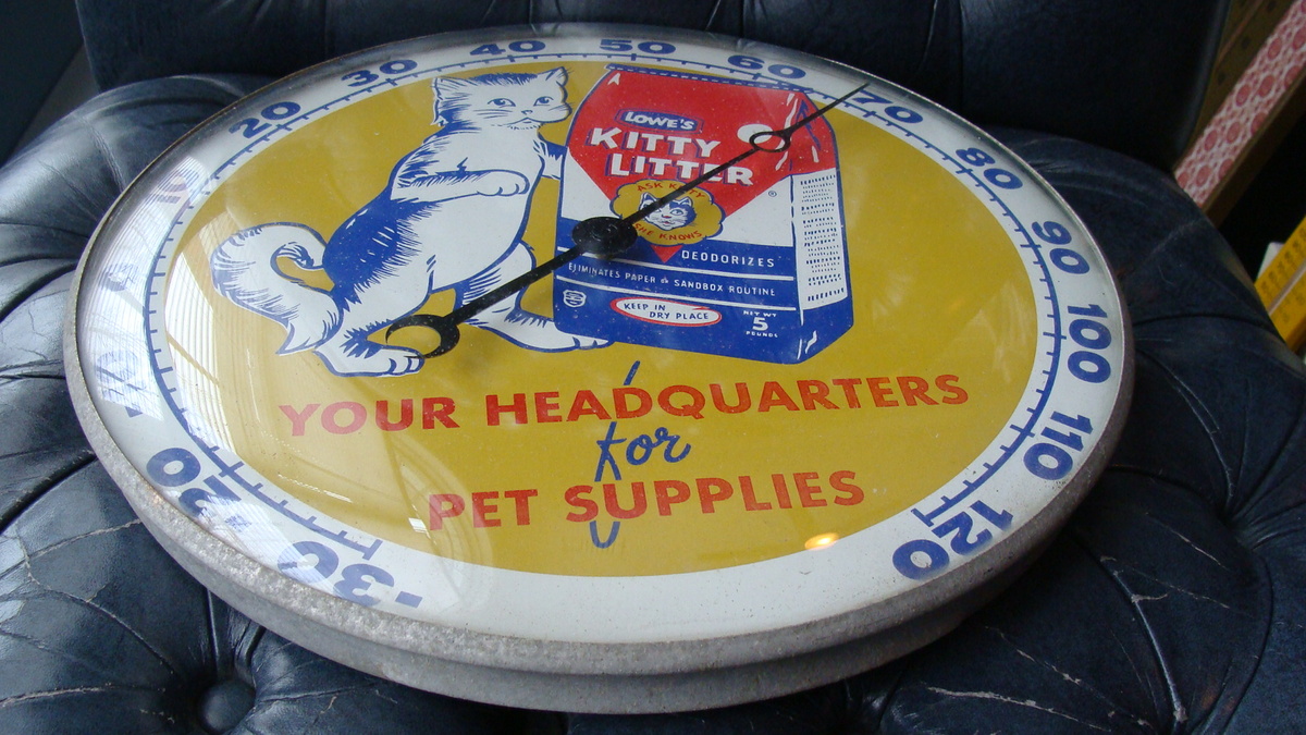1956 Kitty Litter PAM Thermometer