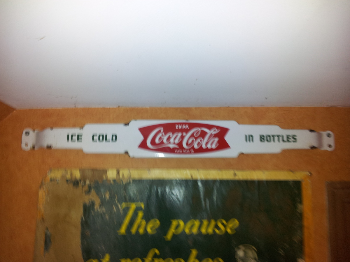 Early 1960's Coca-Cola Push Bar