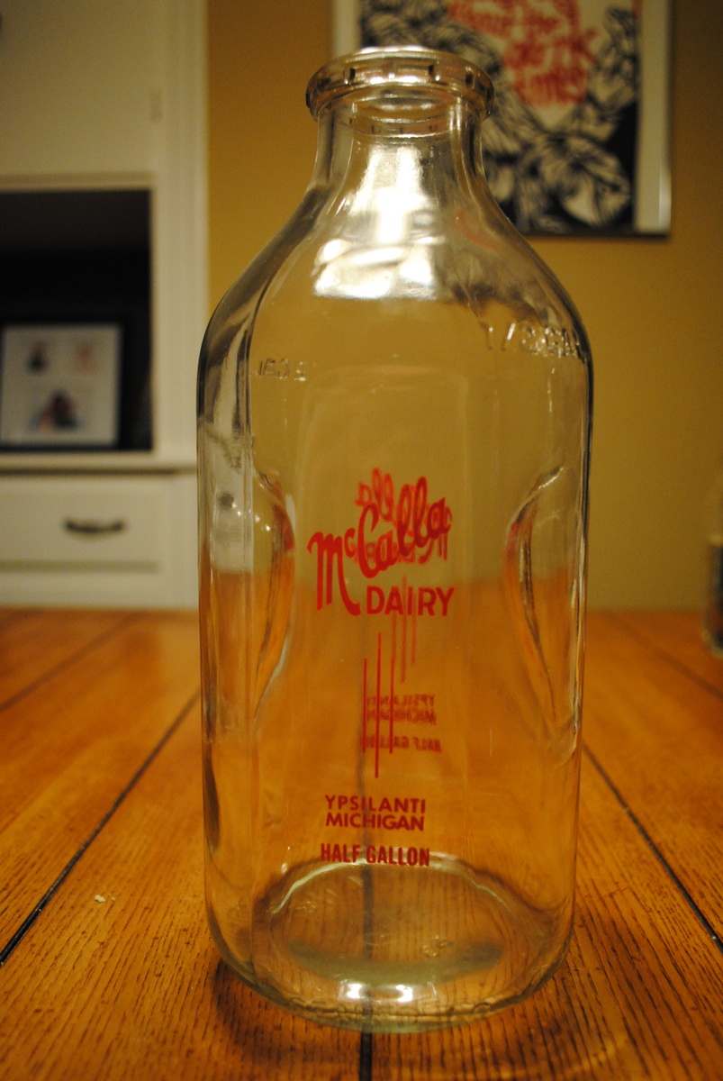 McCalla Dairy Milk Bottle Ypsilanti, Michigan
