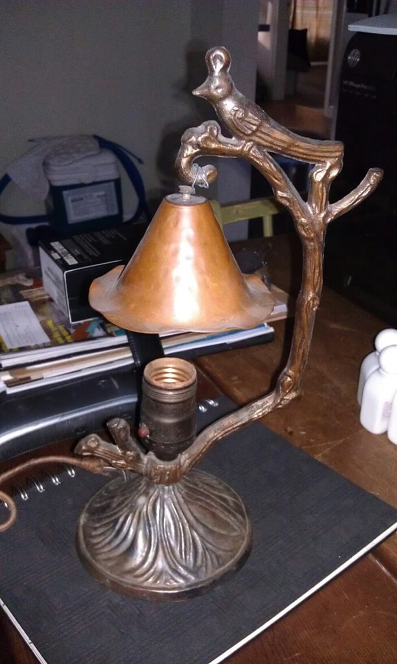 Vintage Brass/copper Desk Lamp!
