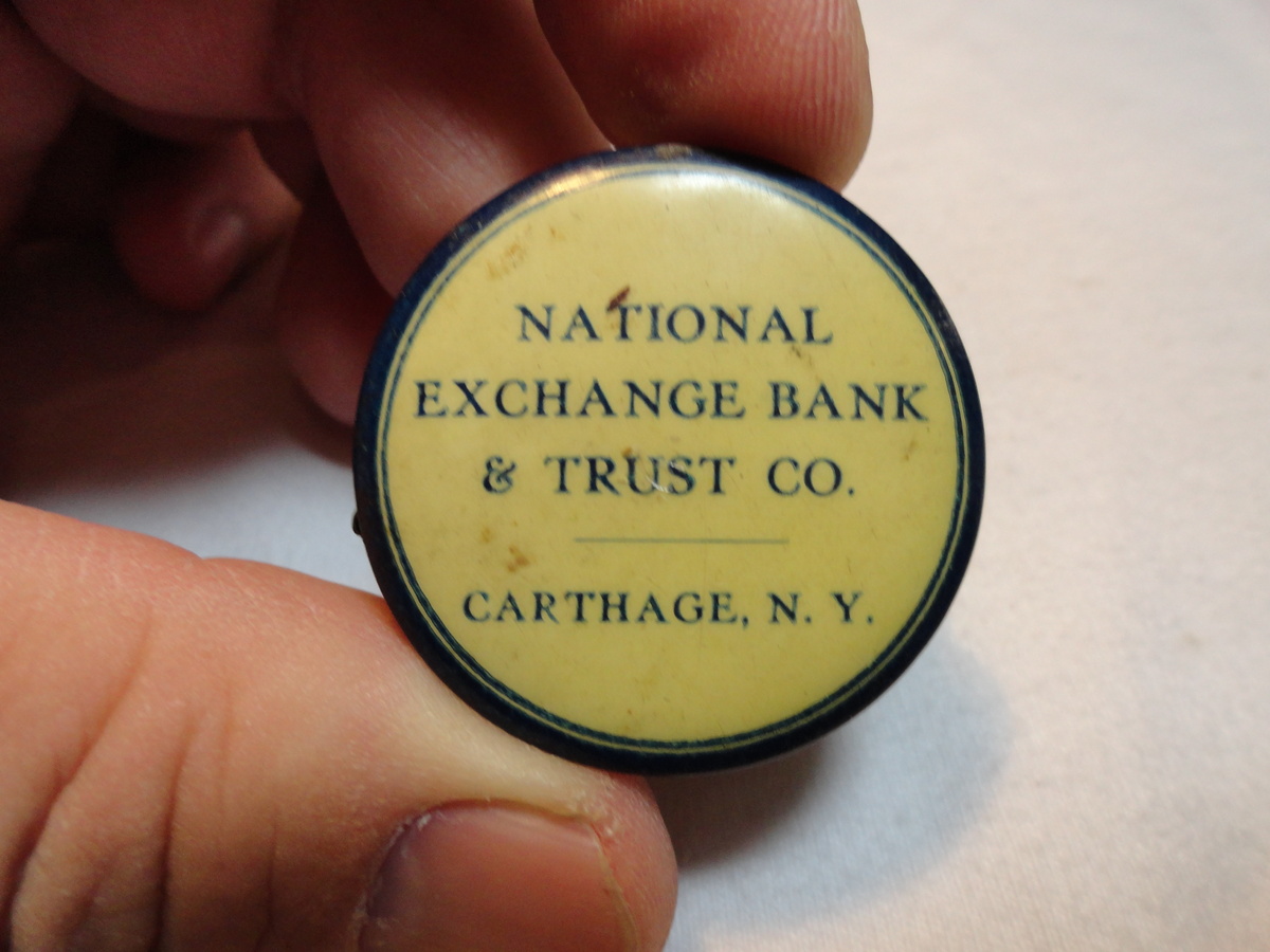 Advertising Tape Measure NATIONAL EXCHANGE BANK & TRUST CO. Carthage, N.Y. - Advertising