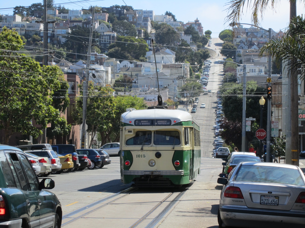PCC Streetcar going "Nowhere in Particular" - Railroadiana