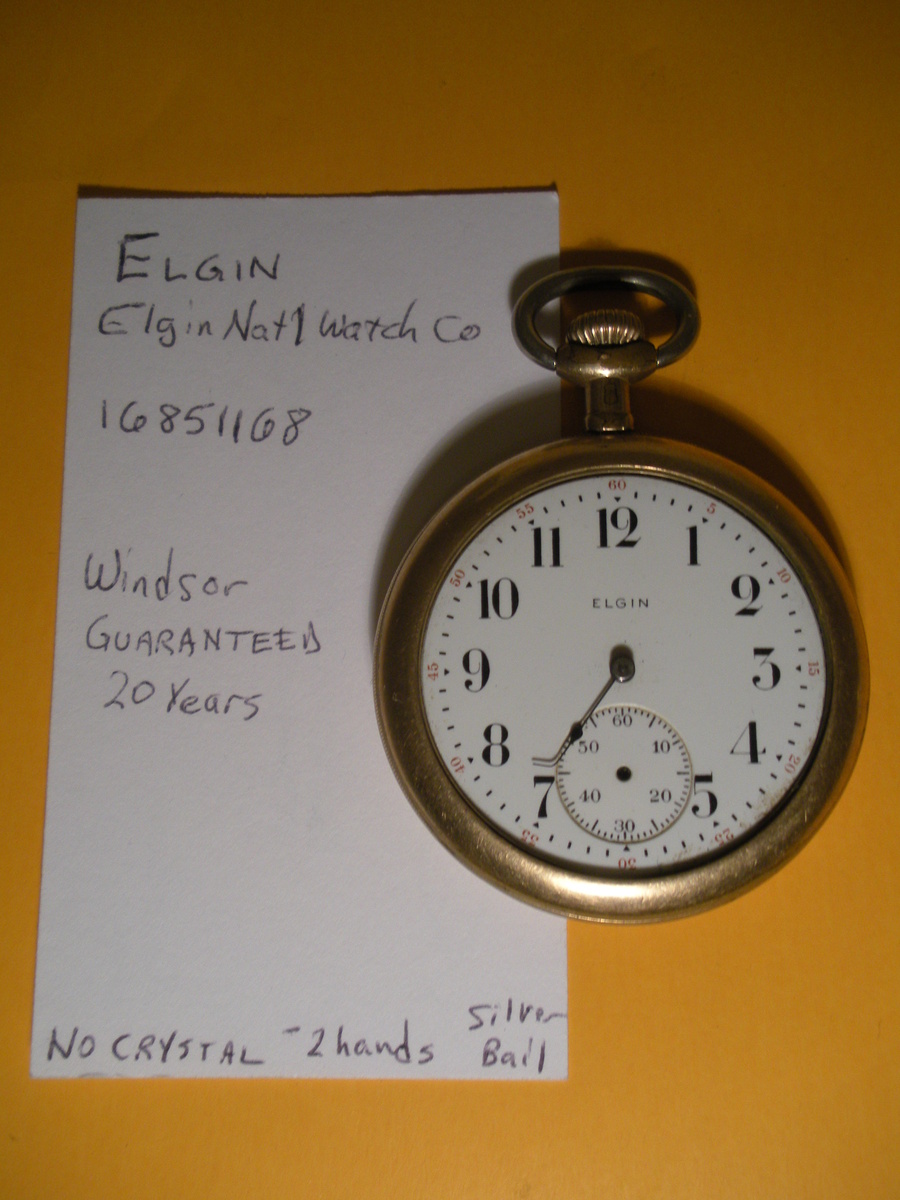 1911 Pocket Watch ELGIN Windsor 20 years case  - Pocket Watches