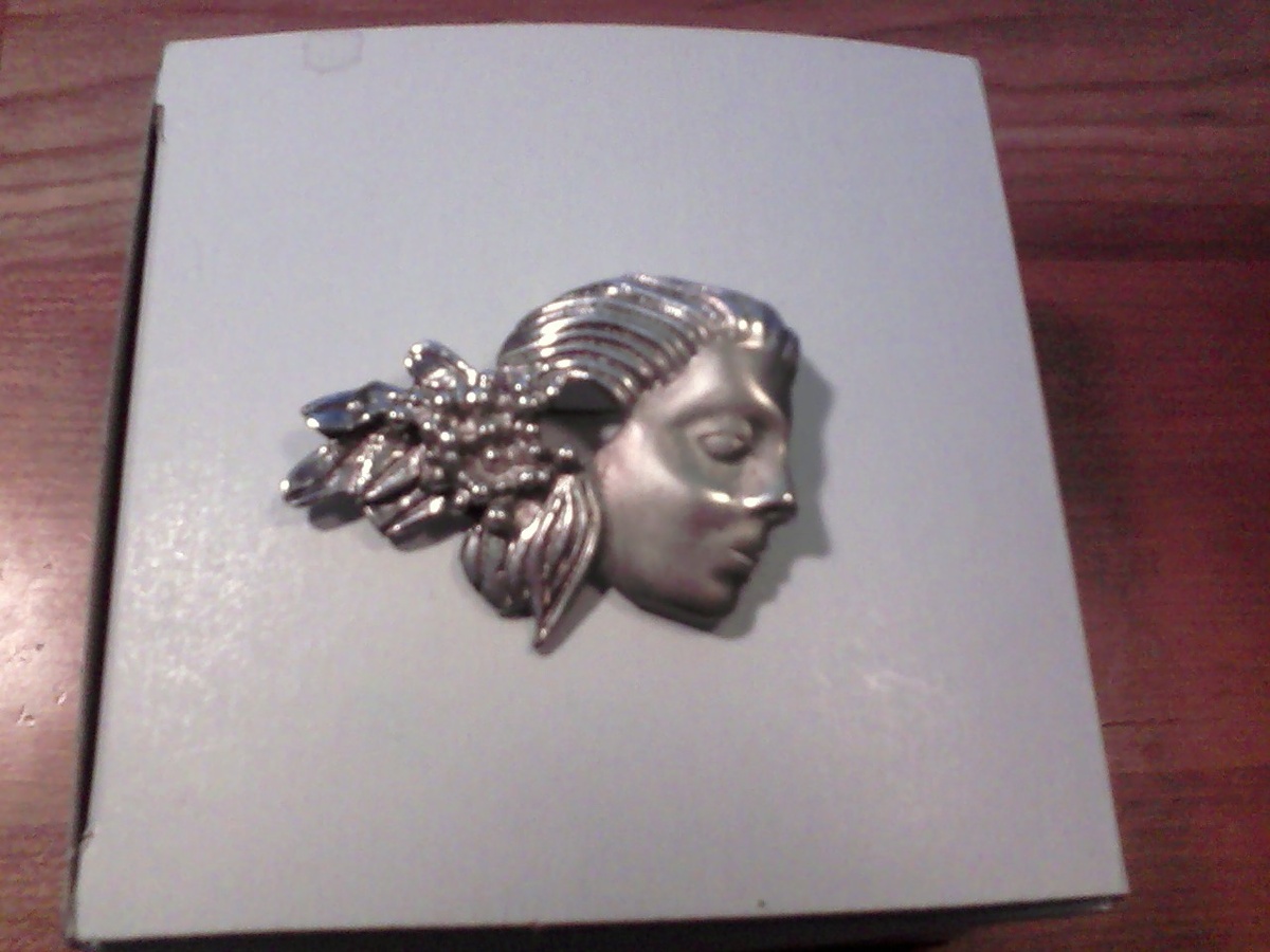 Mexican silver brooch