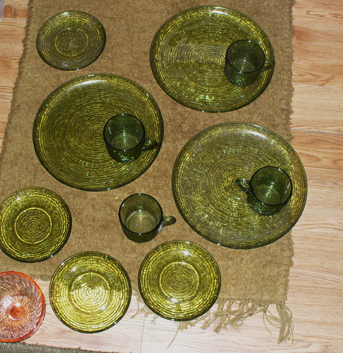 Soreno Ripple Avocado Set - Glassware