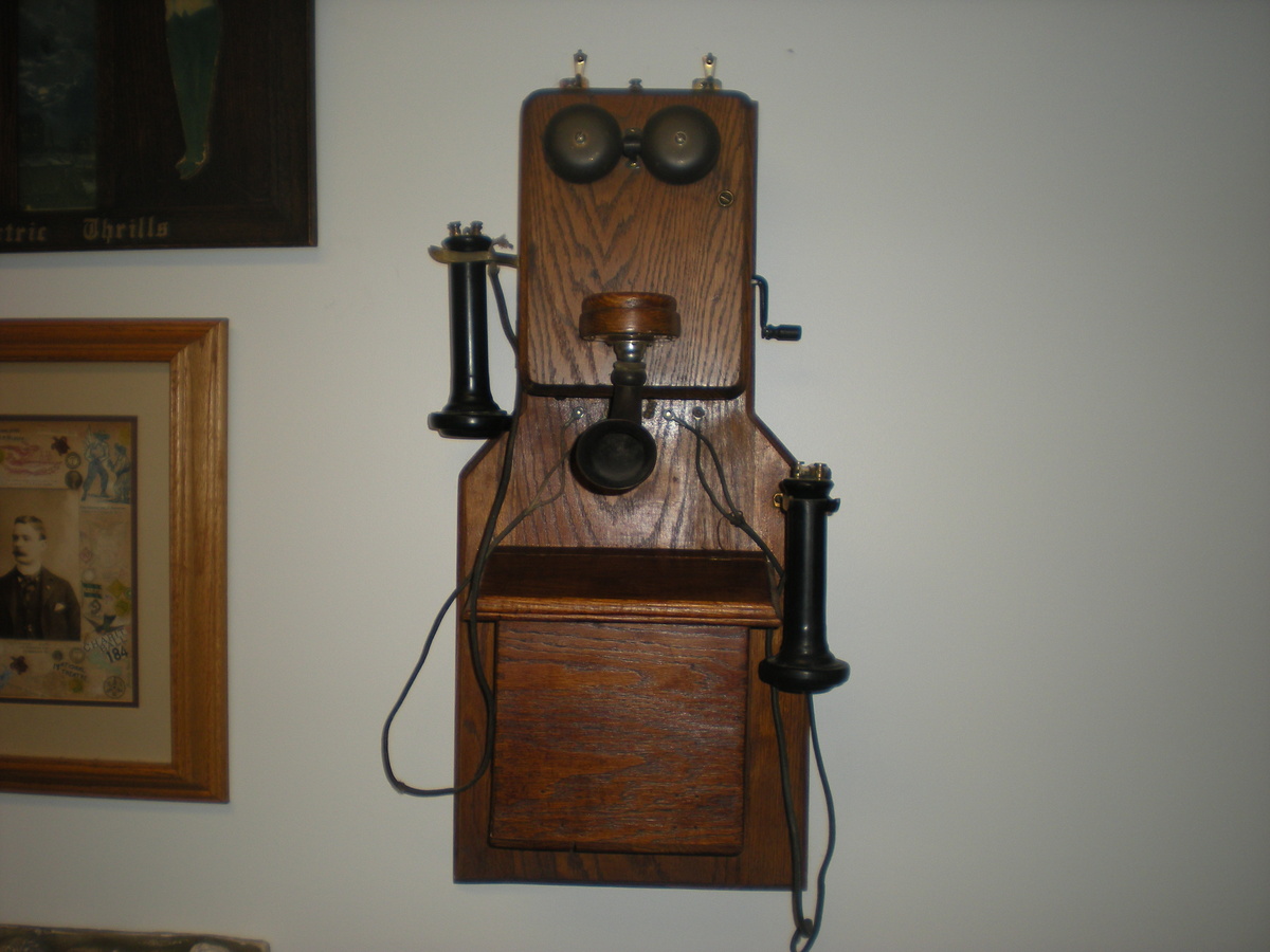 Unusual  Kellogg Wooden Wall Phone