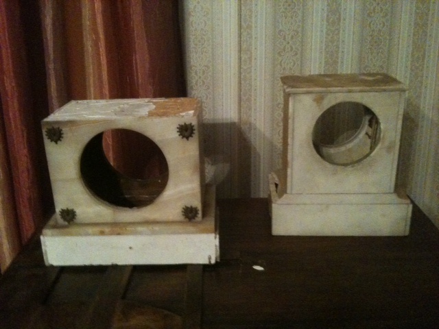 marble clock case - Clocks
