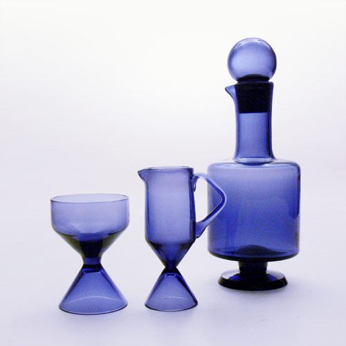 Decanter and creamer+sugar bowl set, Tamara Aladin (Riihimäki, 1960s)