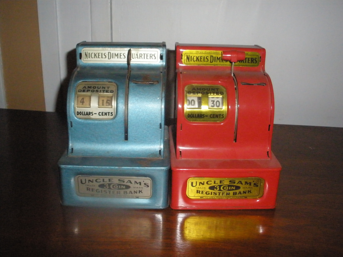 Old Metal Coin Registers