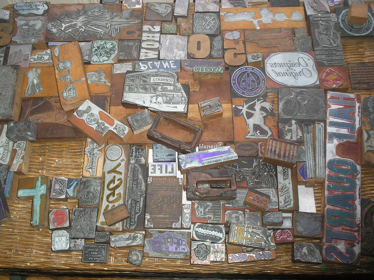 1950s Printers Blocks from NH Newspaper
