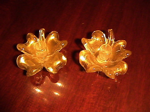 Beautiful Murano Salviati & Co Candle Stick Holders
