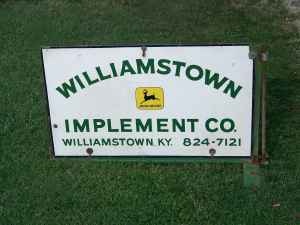 VIntage 1940's john deere dealership sign