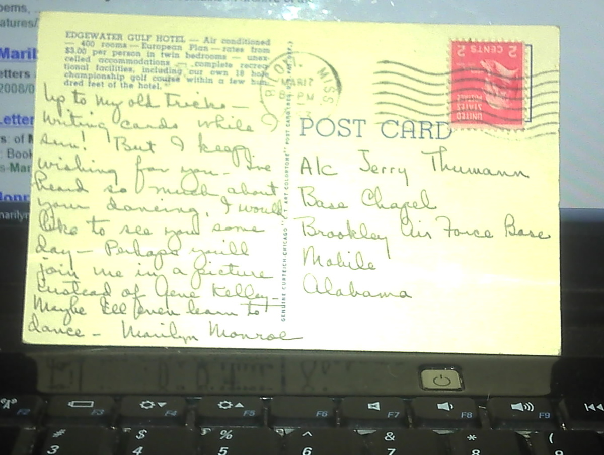 Marilyn Monroe Postcard - Postcards