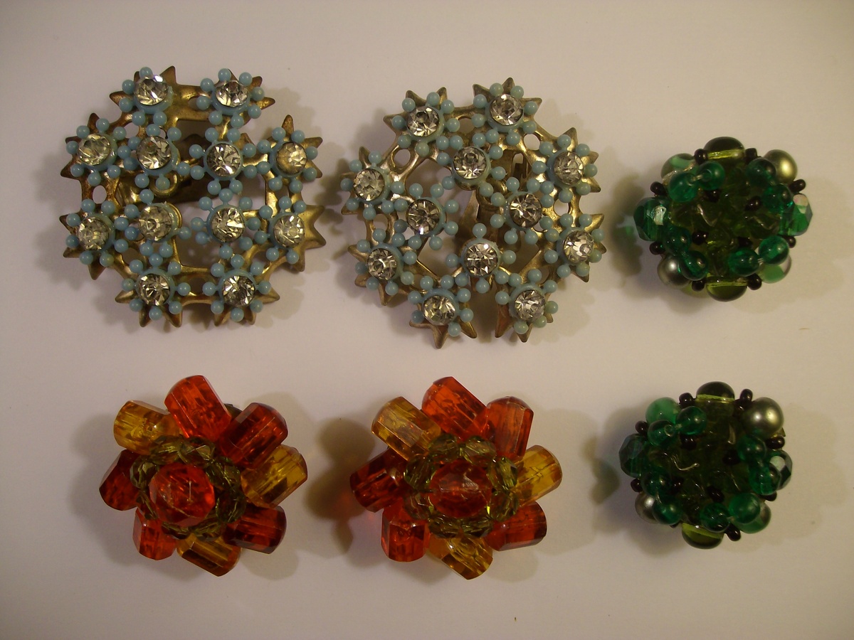 1920's & 1930's Costume Jewelry Earrings - Costume Jewelry
