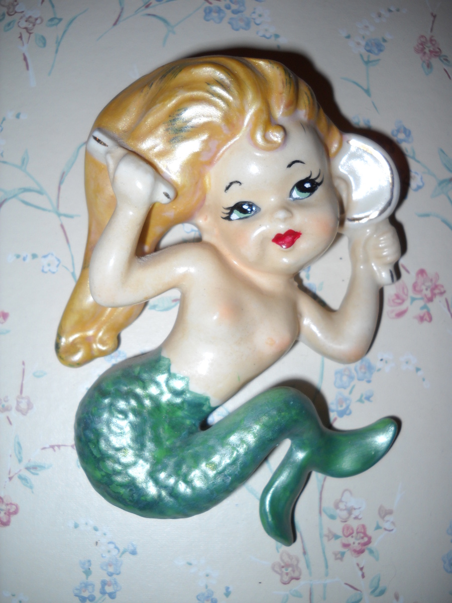 MERMAID WALL POCKETS - Art Pottery