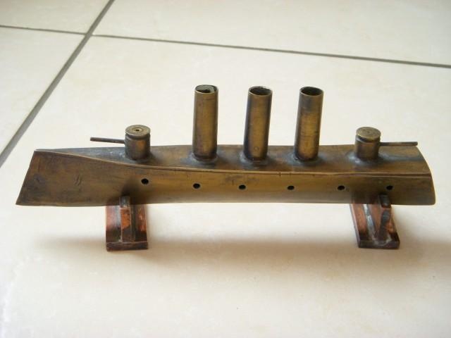 Trench Art WWI Battleship - Military and Wartime
