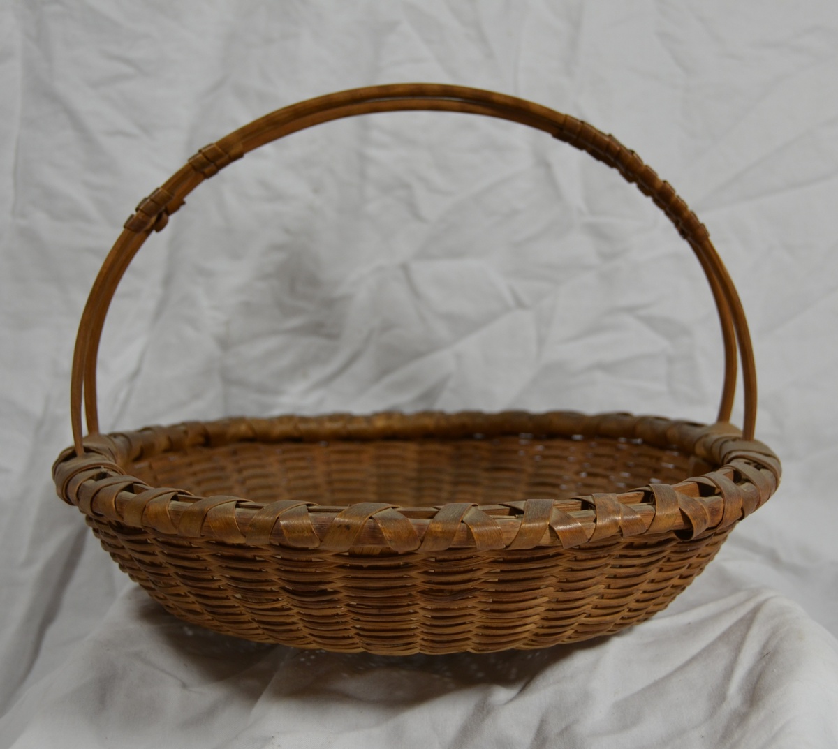 Unknown Thick Cane Basket Native American or New England