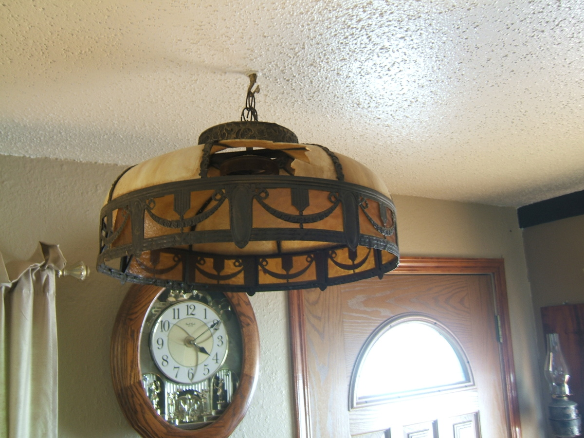 slag glass shade
