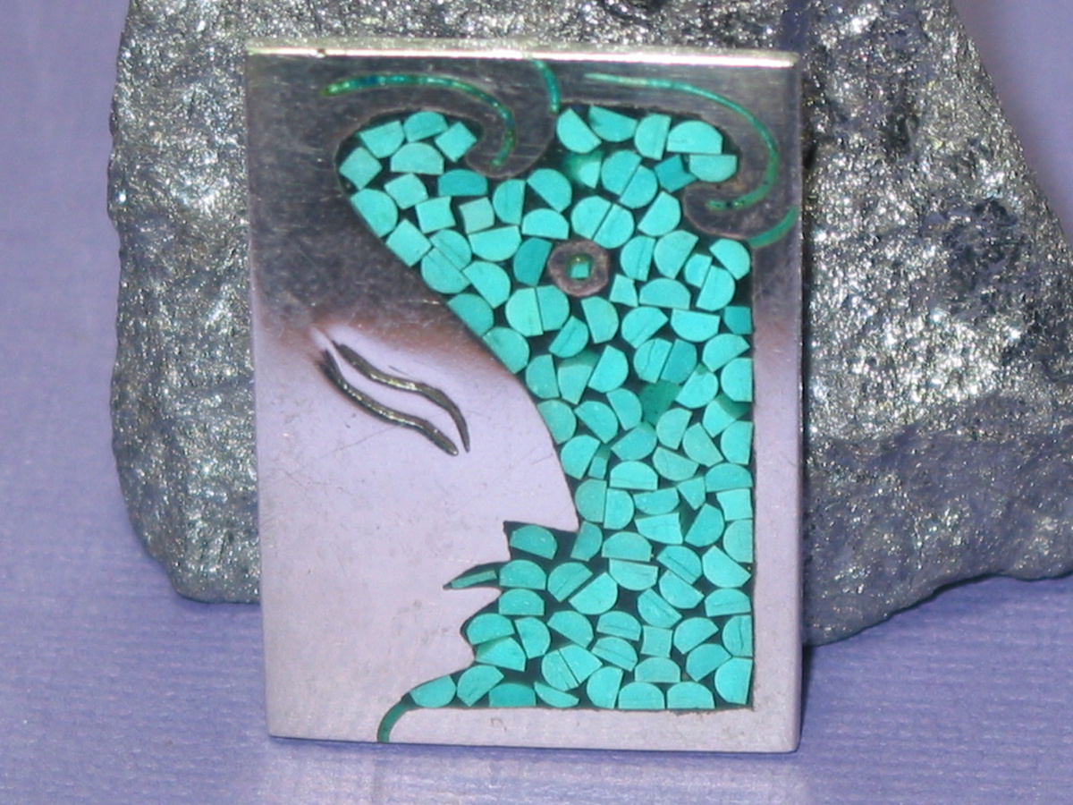 Mayan Deity Pin from Arte en Plata 