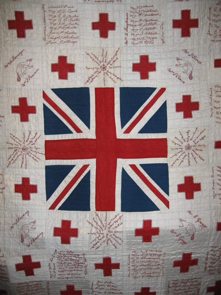WWI Red Cross Signature Quilt from Norfolk County Ontario