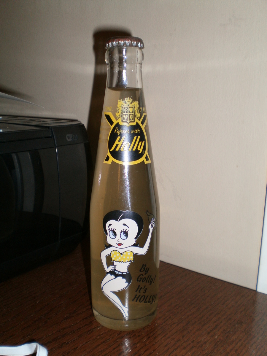 Holly Soda Bottle
