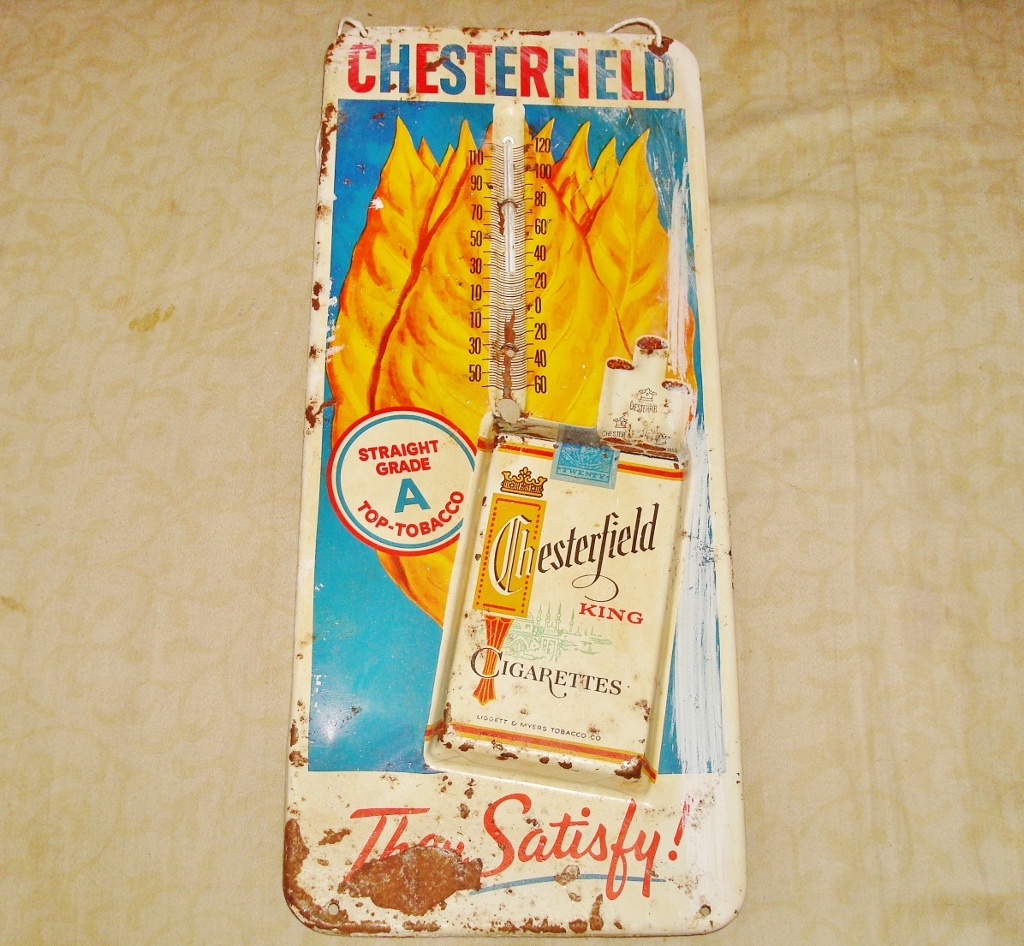 Chesterfield Cigarettes Tin Sign - Advertising