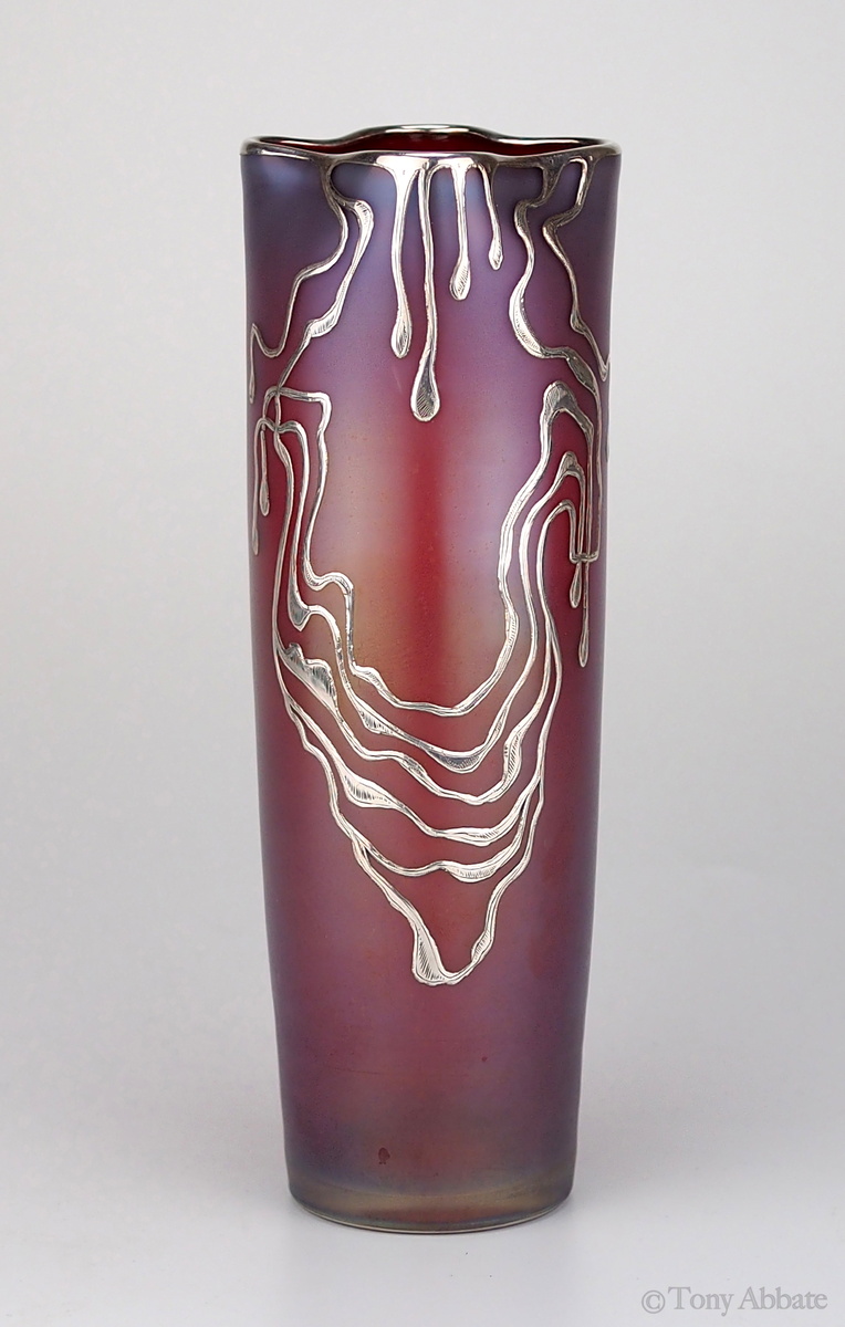 Ferdinand von Poschinger Silver Overlay circa 1900 - Art Glass