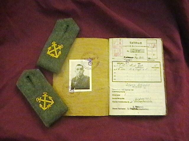 WW II German Kriegsmarine (Navy) Paybook, & Faces of War - Military and Wartime