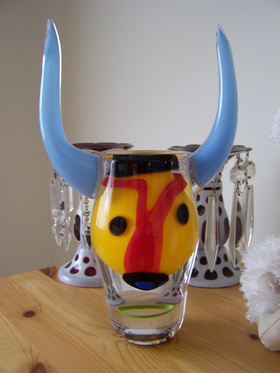 My Other Erik Hoglund Bull and some more Glass Lustres
