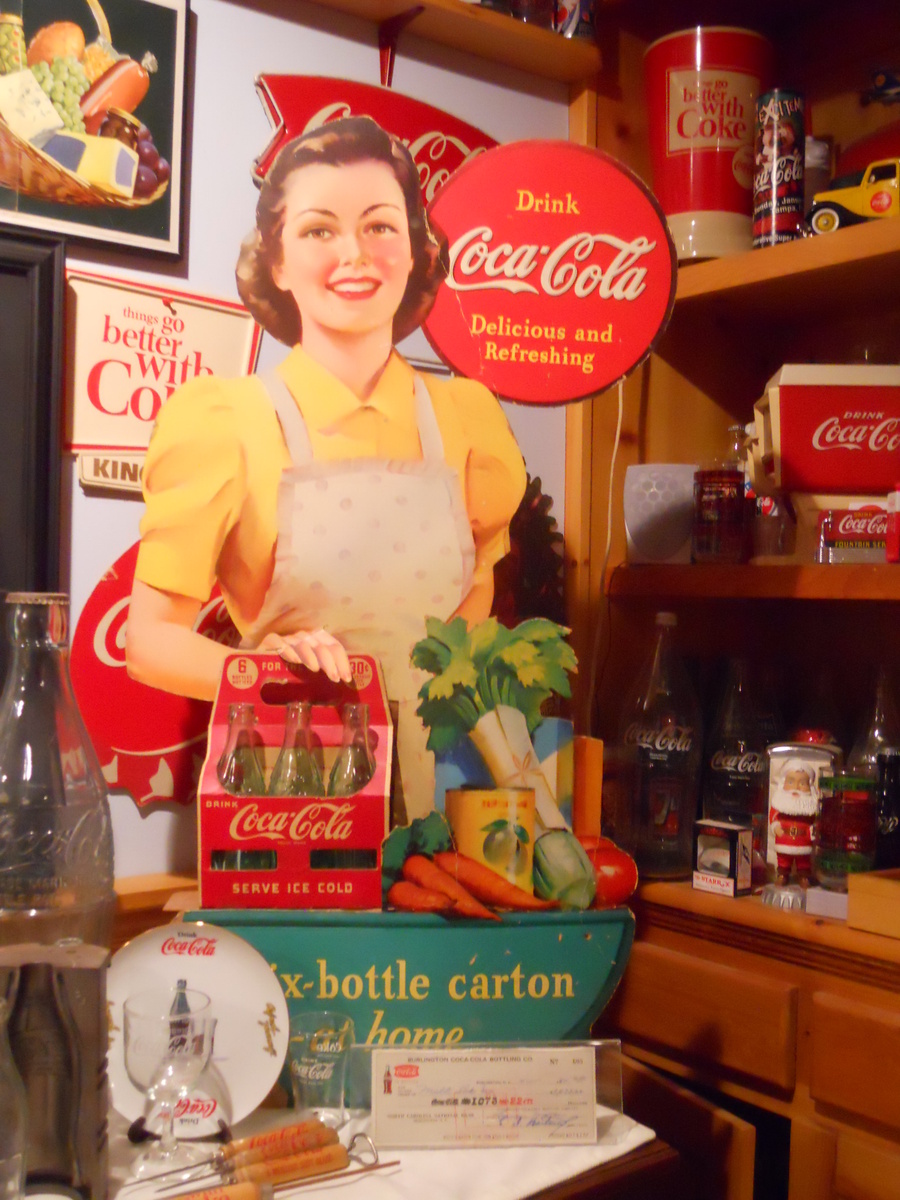 1940 3-D cutout Coca-Cola Display - Coca-Cola