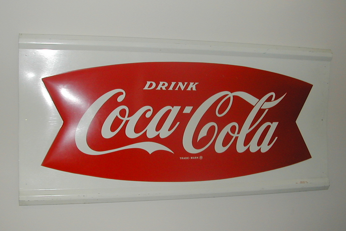 1965 Coca-Cola Arciform Sign 24"x50" 