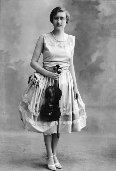 Huguette Clark was trained on the violin and, at one point, owned three instruments by Stradivari. (Estate of Huguette Clark from EmptyMansionsBook.com)