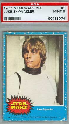 most valuable star wars trading cards