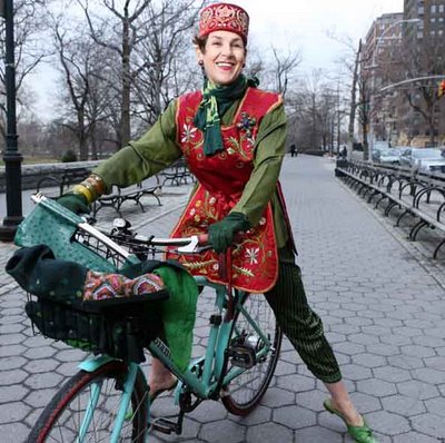 Leading the Charge Against Casual Style, Armed With Antique Clothes and a  Bike