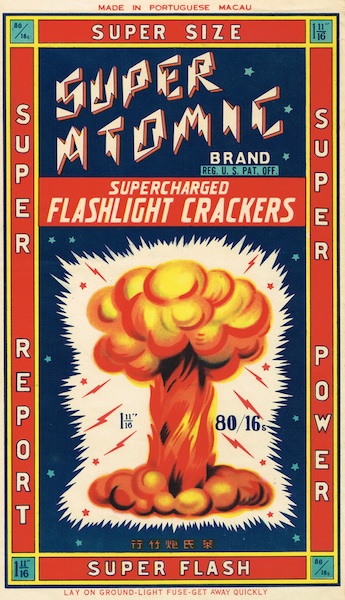 All Red Crackers Fireworks Package Art 12" X 9" Retro Look Metal Sign ZD38